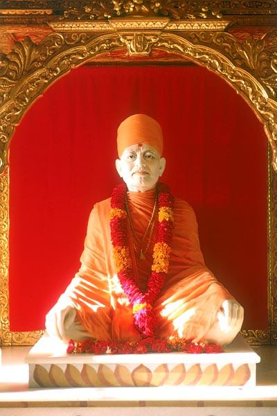 Shastriji Maharaj in Yagnapurush Smruti Mandir