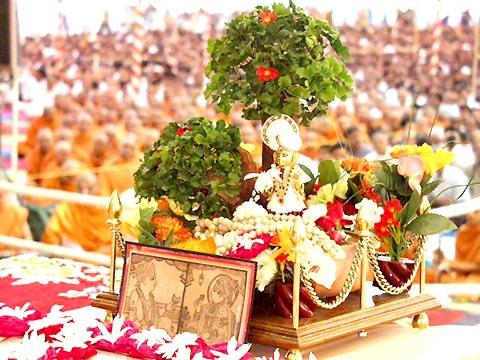  Lord Harikrishna Maharaj during Swamishri's puja