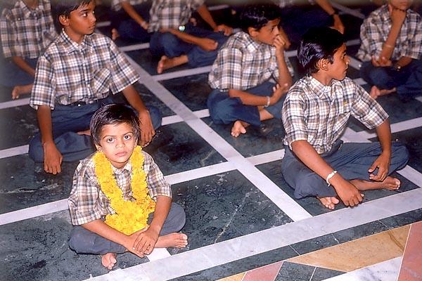 Young students of the gurukul