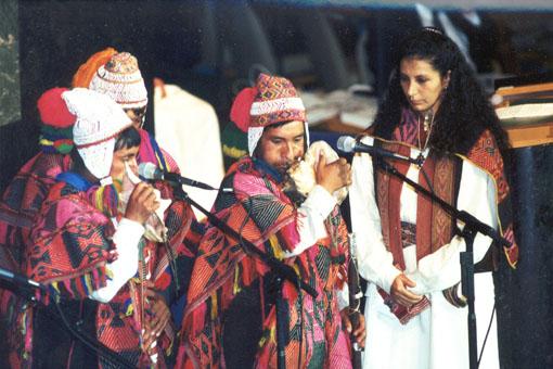 Inca blessings being rendered by Q'ero elders from Peru