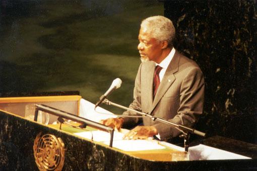 H.E. Kofi Annan, Secretary-General of UN delivered the inaugural address