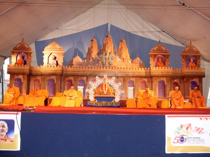 BAPS Mandir Golden Jubilee Mahotsav, Kampala<br>Murti-Pratishtha<br>12 December 2010 - 