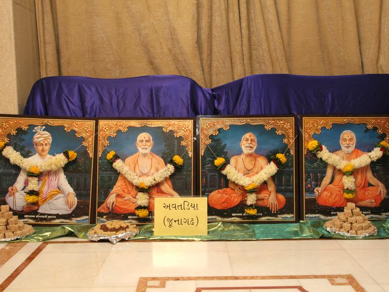 Murtis to be consecrated at BAPS Shri Swaminarayan Mandirs at Avatadiya, Veraval and Shantadevinagar (Navsari)