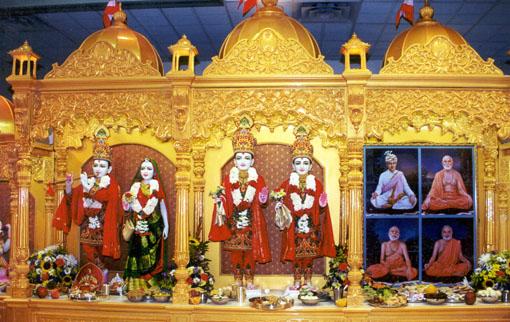 Murtis and Sinhasan, BAPS Shri Swaminarayan Mandir, Philadelphia PA