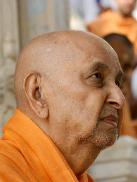  Swamishri engaged in darshan