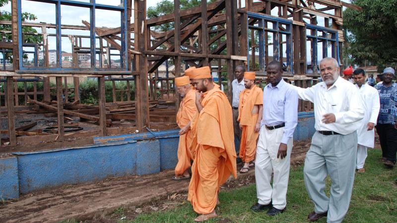 BAPS helps build Classroom Block