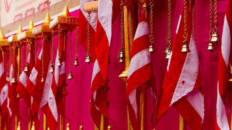  Kalashas and flagstaffs of BAPS Shri Swaminarayan Mandir, Chino Hills