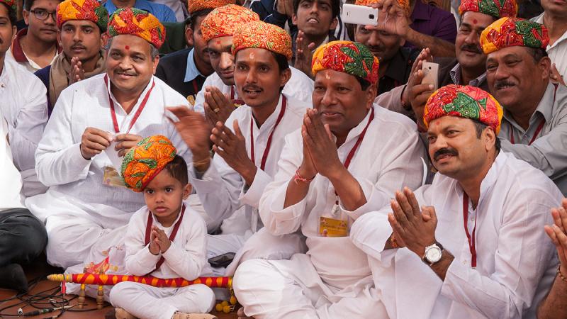  Devotees from Rajasthan doing darshan of Swamishri