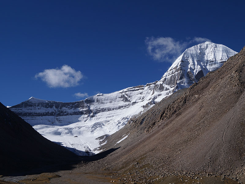 Darshan of the holy peak of Mt. Kailash
