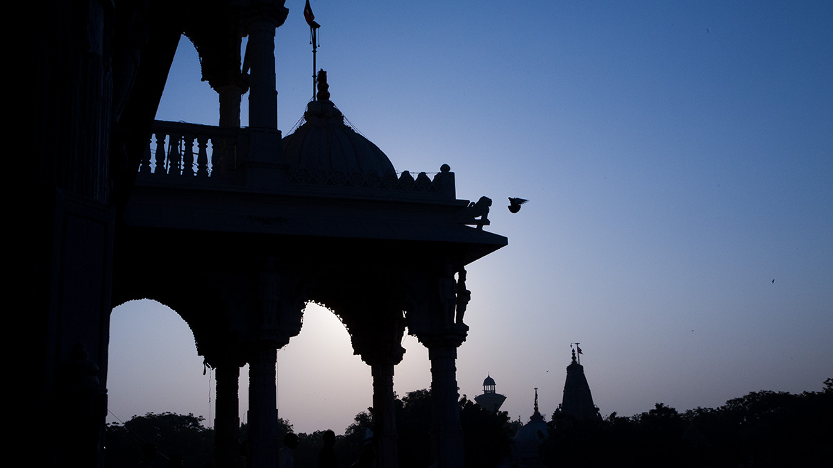 Mandir darshan at dawn