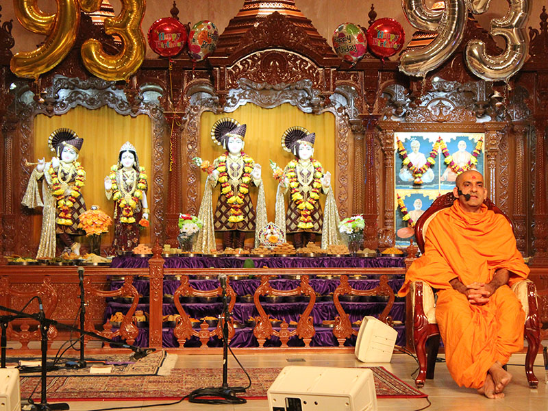 Pramukh Swami Maharaj's 93rd Birthday Celebration, Orlando, FL