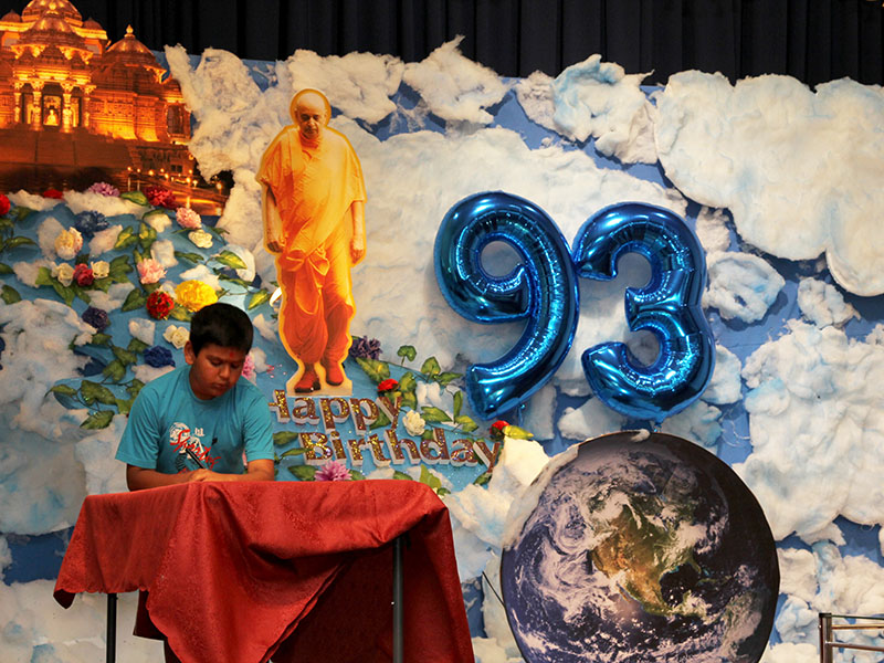 Pramukh Swami Maharaj's 93rd Birthday Celebration, Melbourne