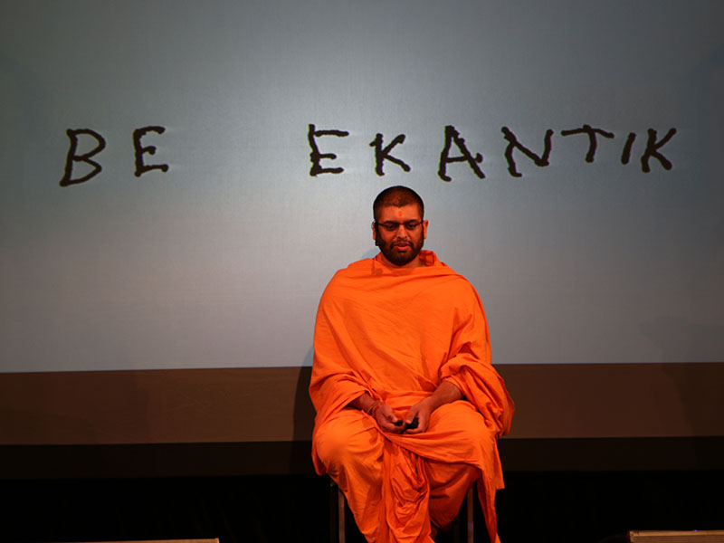 A presentation during the morning session