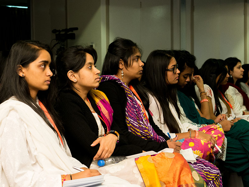 Kishoris engrossed in the morning session