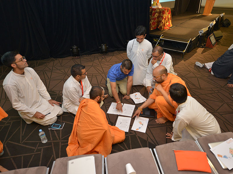 Planning during the group sessions in progress