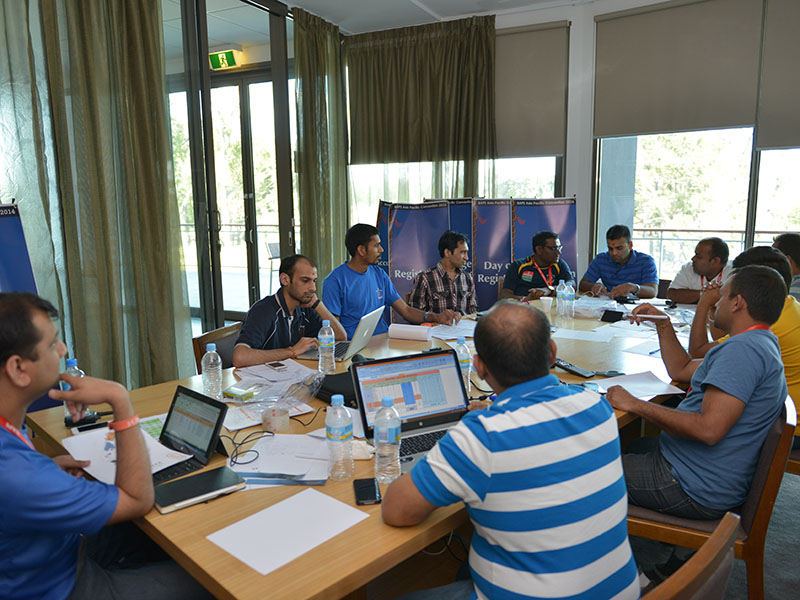 Planning during the group sessions in progress