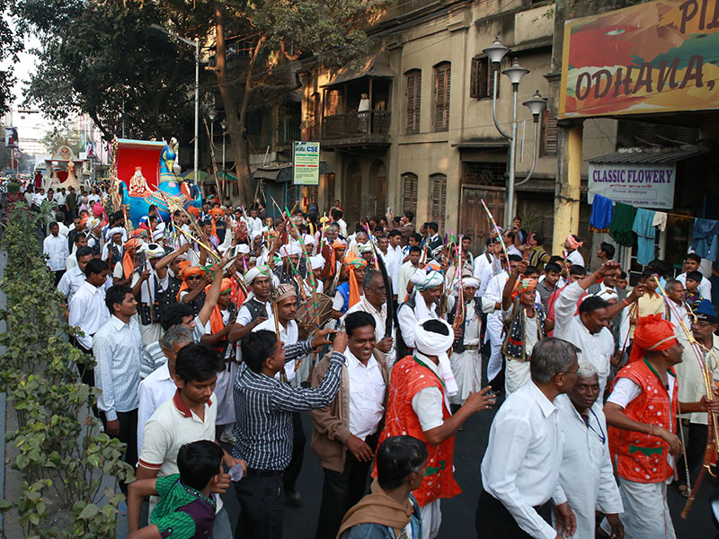 Nagar Yatra - tribals from the region participate in the procession