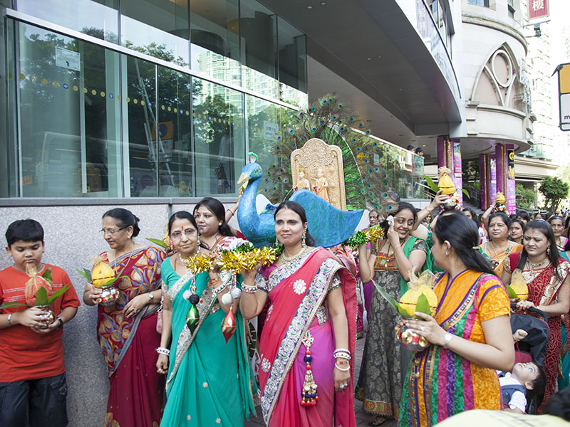 Nagar Yatra by mahila mandal in the city of Hong Kong