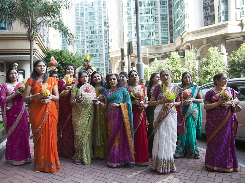 Nagar Yatra by mahila mandal in the city of Hong Kong