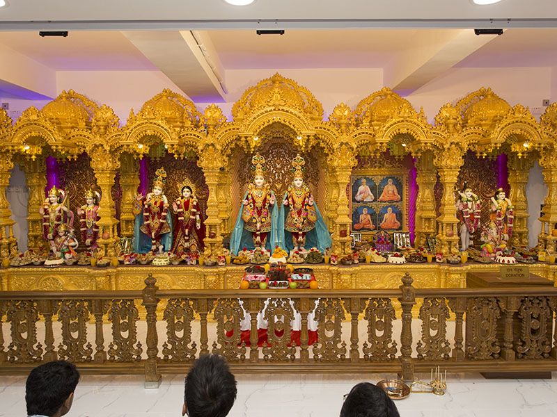 Annakut offered to Thakorji, BAPS Shri Swaminarayan Mandir, Hong Kong