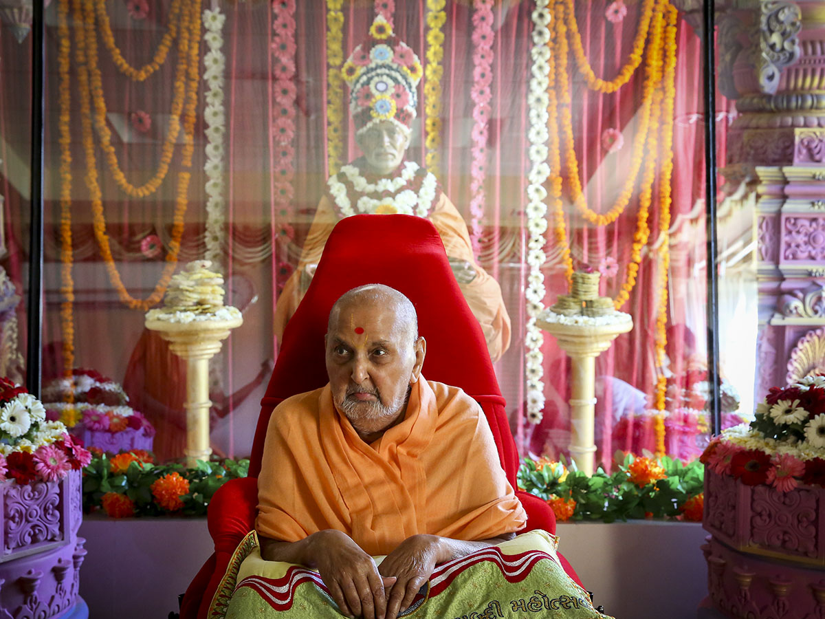 Swamishri in a divine mood 