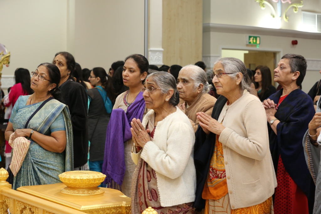 Prayers for World Peace and Harmony at BAPS Shri Swaminarayan Mandir, Wellingborough, UK