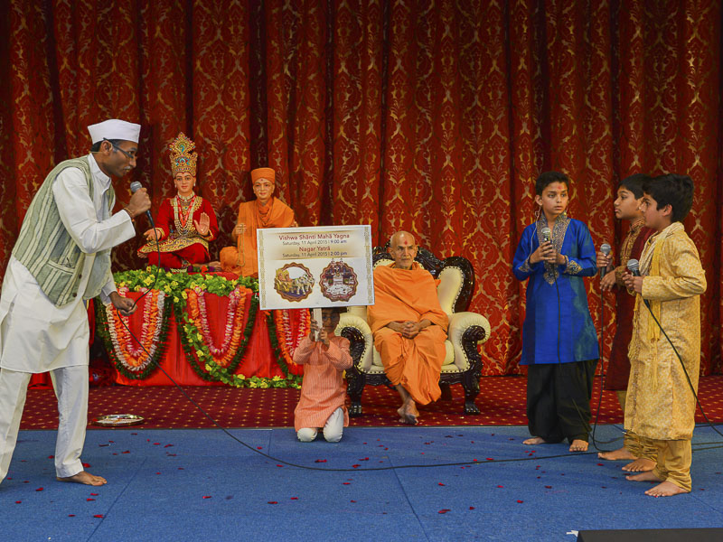 Children perform a skit
