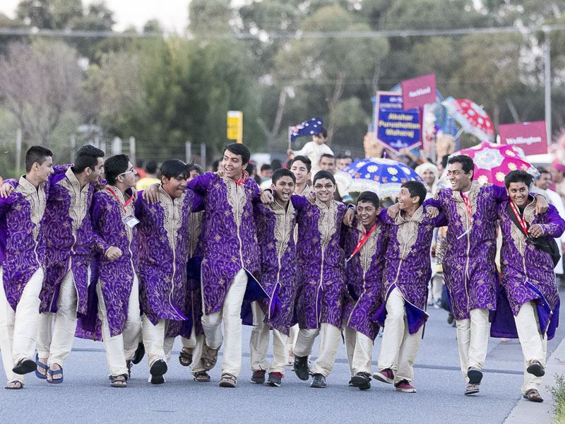 Youths rejoice in the Nagar Yatra
