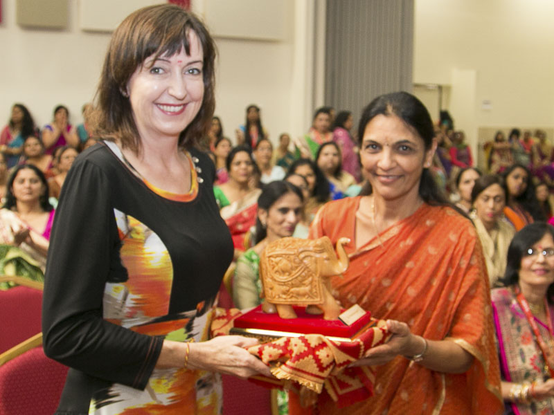 Invited guests are presented with a memento