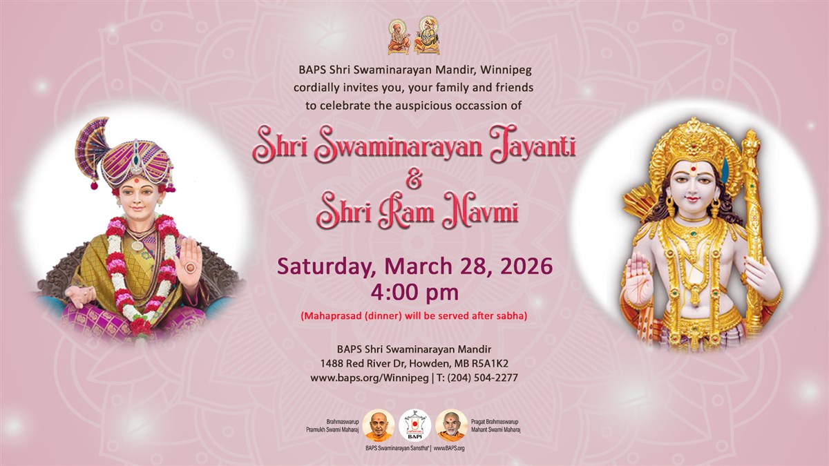 Shri Swaminarayan Jayanti & Shri Ram Navmi