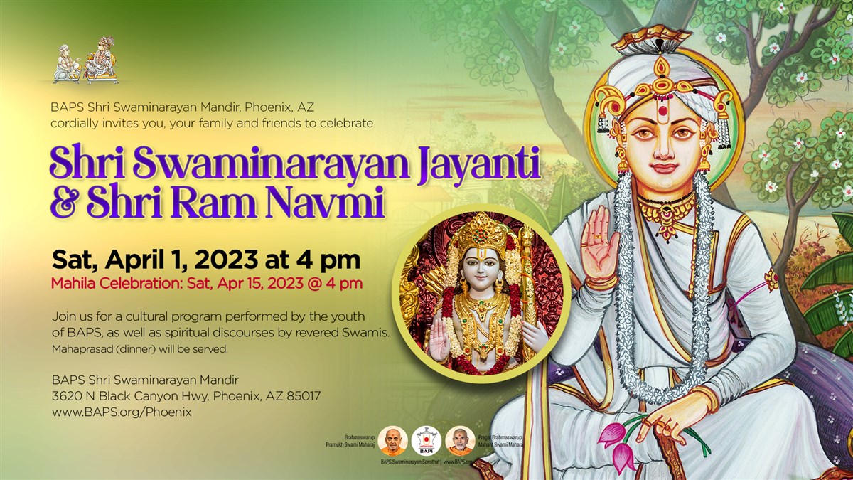 Shri Swaminarayan Jayanti & Shri Ram Navmi