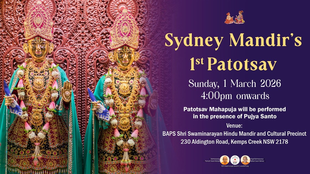 Sydney Mandir’s 1st Patotsav