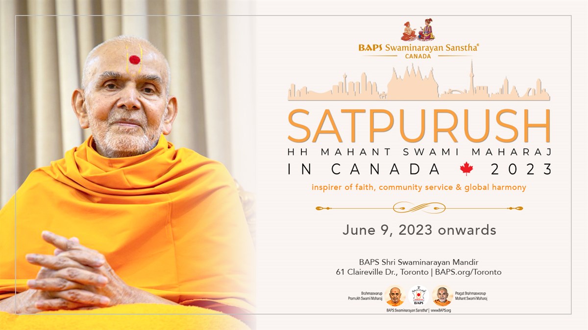 HH Mahant Swami Maharaj in Canada | 2023