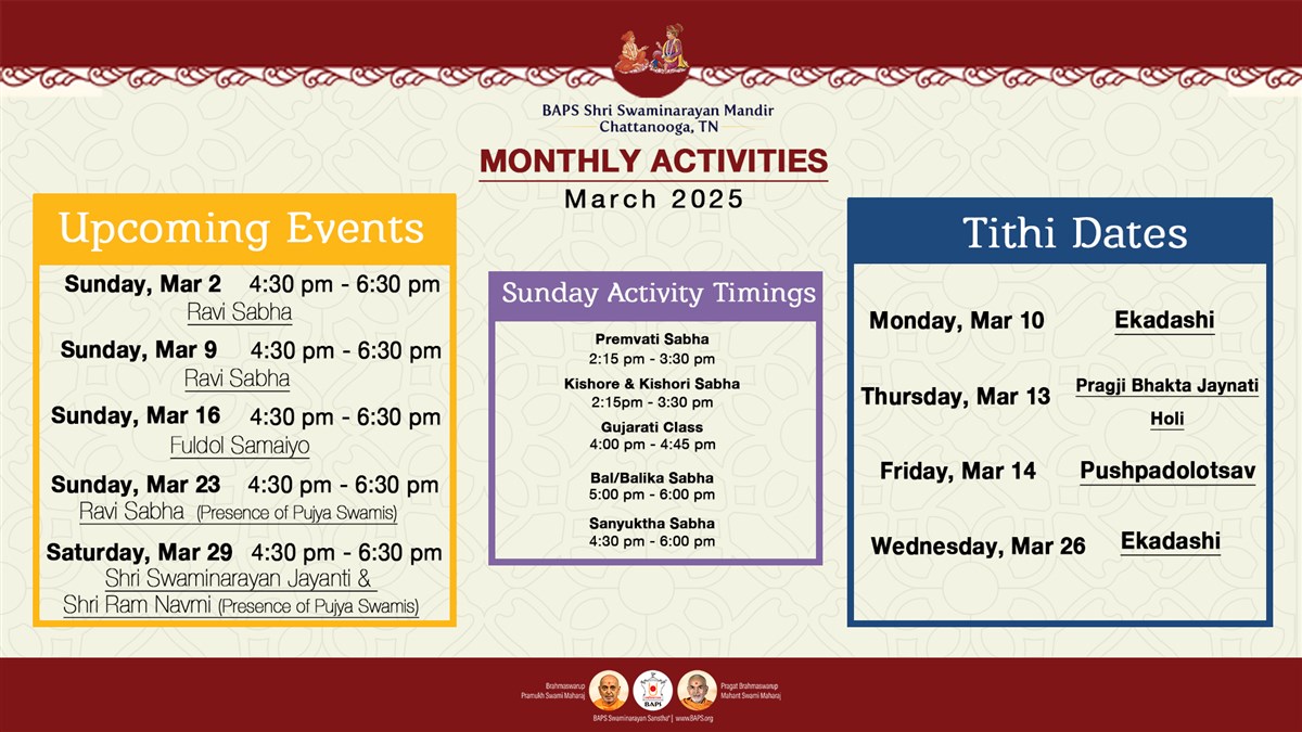 Satsang Activities
