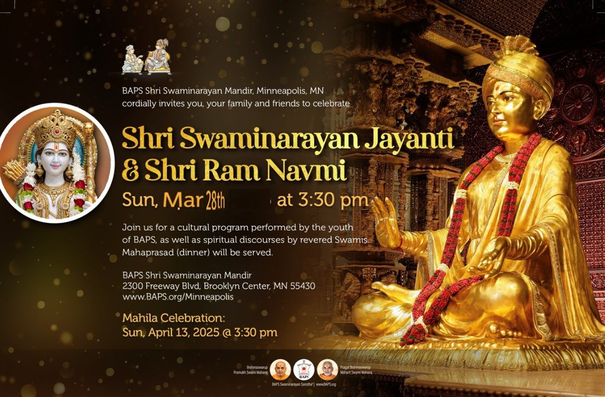 Shri Swaminarayan Jayanti & Shri Ram Navami