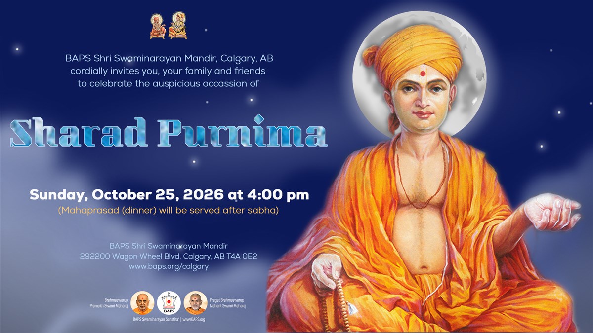 Sharad Purnima & Shri Gunatitanand Swami Birthday Celebrations