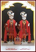 Parabrahma Bhagwan Shri Swaminarayan and Aksharbrahma Shri Gunatitanand Swami