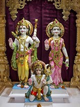 Bhagwan Shri Ram, Shri Sitaji and Shri Hanumanji