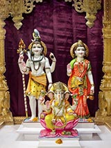 Bhagwan Shri Shankar, Shri Parvatiji and Shri Ganeshji