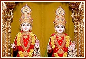Parabrahma Bhagwan Shri Swaminarayan and Aksharbrahma Shri Gunatitanand Swami
