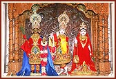 Shri Harikrishna Maharaj and Shri Radha-Krishna Dev