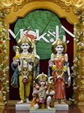 Bhagwan Shri Ram, Shri Sitaji and Shri Hanumanji