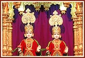 Parabrahma Bhagwan Shri Swaminarayan and Aksharbrahma Shri Gunatitanand Swami