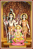 Shri Shiv-Parvati and Shri Ganeshji 