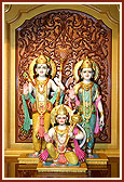 Bhagwan Shri Ram, Shri Sitaji and Shri Hanumanji