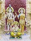 Shri Shiv-Parvati Dev and Shri Ganeshji 