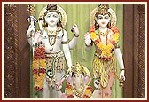 Shri Shiv-Parvati and Shri Ganeshji 